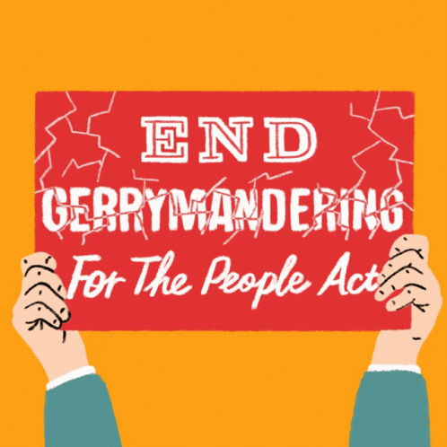 two hands hold a sign that reads end gerbymadeing for the people act
