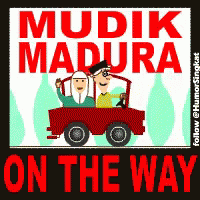the logo for mudik madura on the way