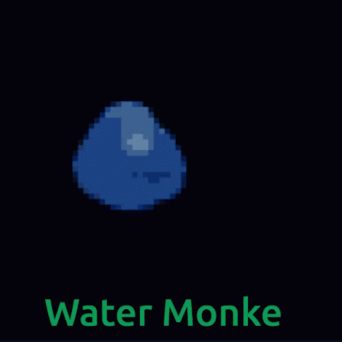 a close up view of a water monkey