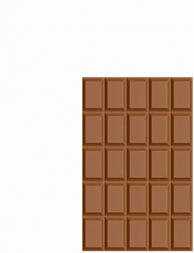 the chocolate is very small in size and color