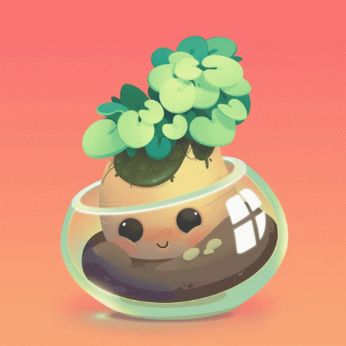 a 3d flower pot with succulent plants in it