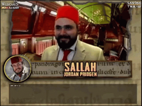 this is a screen from the show with a picture of a man in a turban