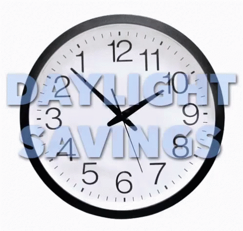 a clock that reads daylight savings on it