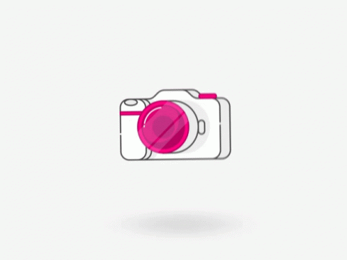 a purple camera on a white background