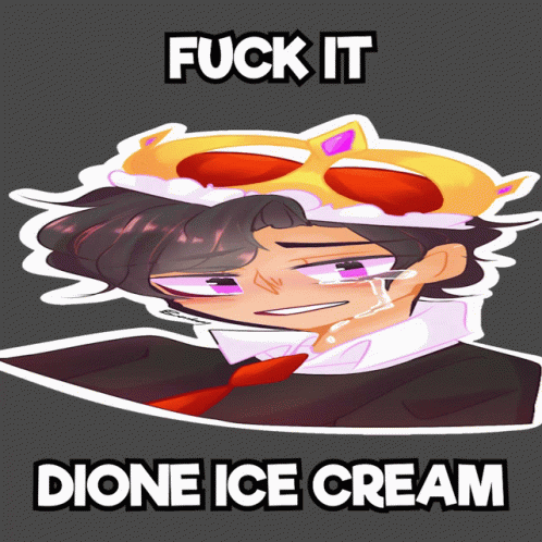 an illustration of a cartoon character with ice cream
