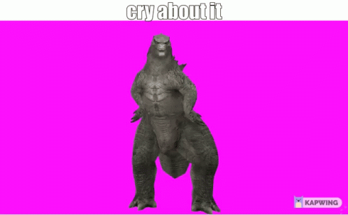a gorilla in a pink square with words saying gray about