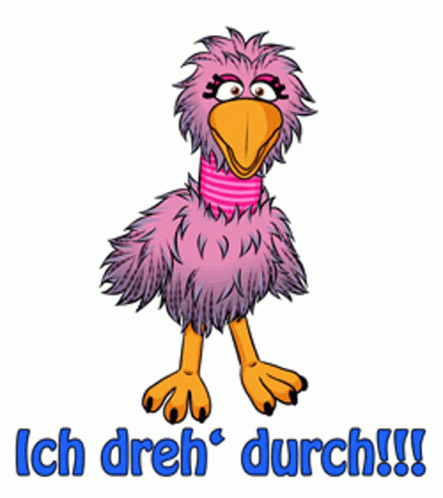 an ostrich cartoon that says i am a dutch