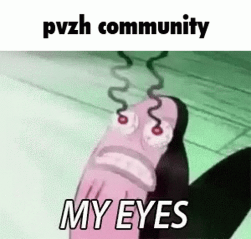 the words of a texting that says,'pvh community my eyes don't even look this like them