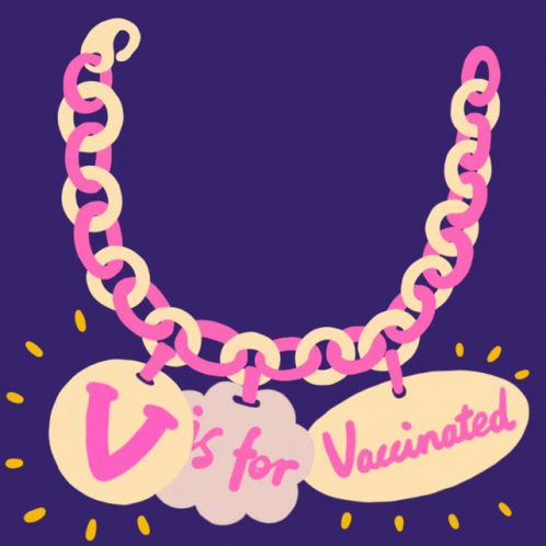 two silver and pink chains connected to a couple of hearts that says, v is for unwanted