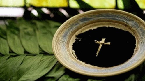 an image of a cross on a bowl