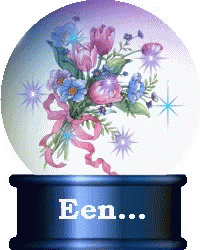 a snow globe with flowers on it in front of the words fen