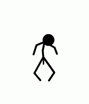 a stick figure is silhouetted in the sky on white background
