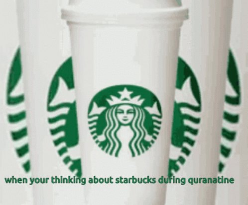 starbucks cups with the word when your thinking about starbucks drinks runs out of coffee, people don't
