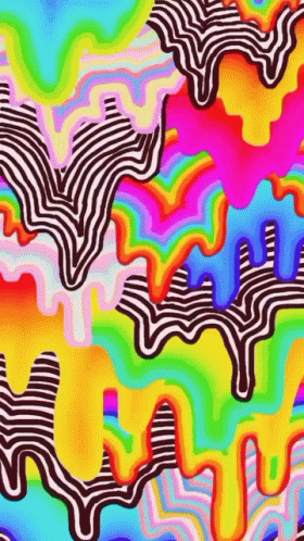 abstract, psychedelic pattern, with some colors in it