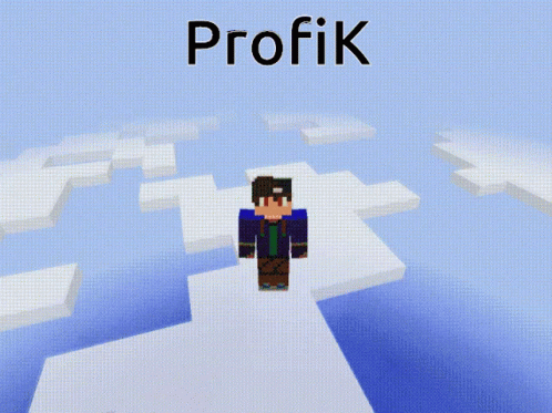 a man in a suit walks toward a large white maze with the word proffik written across it