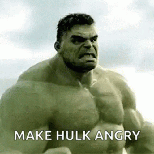 the hulk is posing for the camera with his arm out