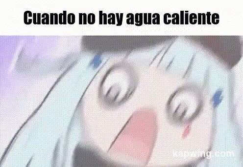 a woman holding her eyes closed, saying no to acua caliente