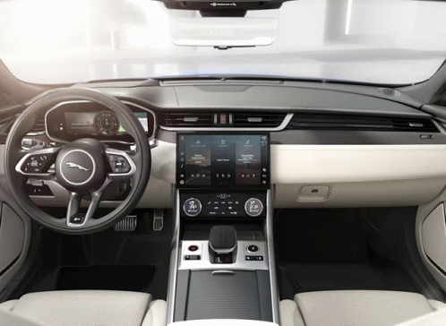 an interior view of a car with many controls