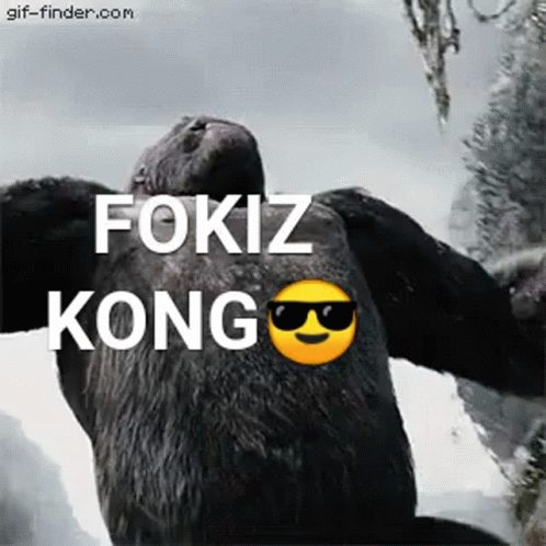 a po of an animated bird with the words foku kong on it