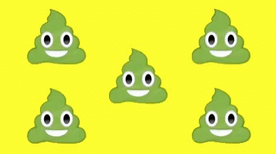 four images of small green monsters