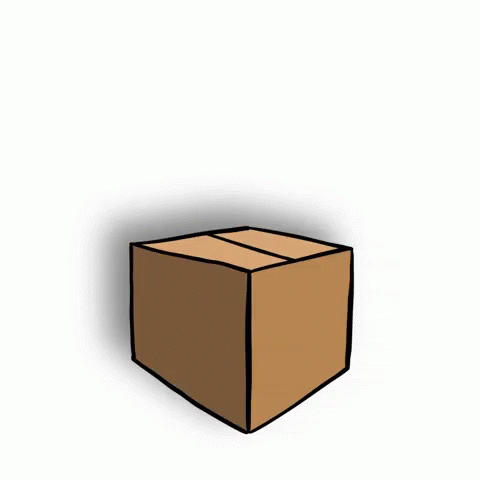 an image of a cartoon blue box