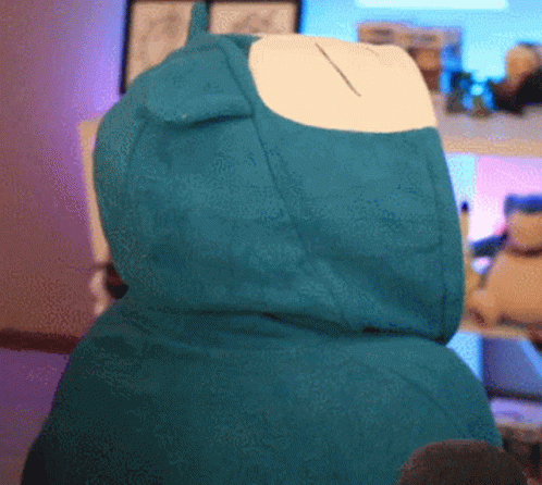 the back view of someone in an oversize green hooded coat
