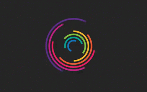 two colored circles are inside the black circle