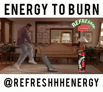 an advertit for refresh energy from a fresh drink