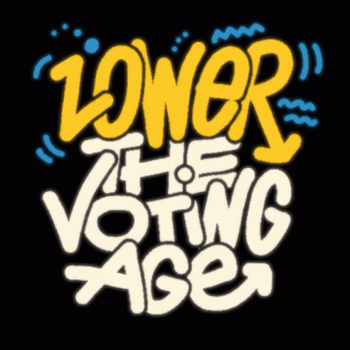 an image of the words power of the voting age