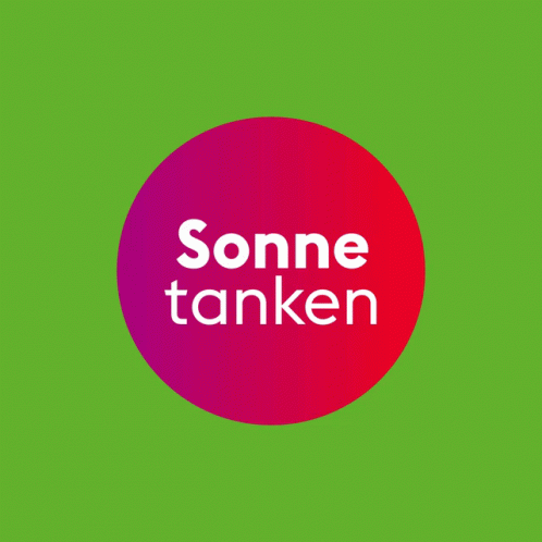 some tankseen logo with a circular purple and green circle in the background