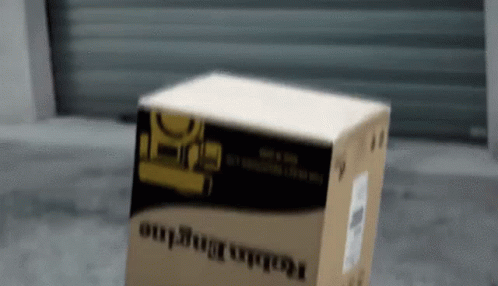 a blurry po of a blue and black box