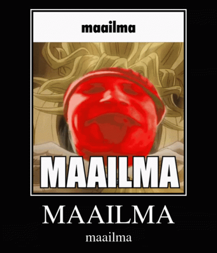 a blue colored object with words saying maalama