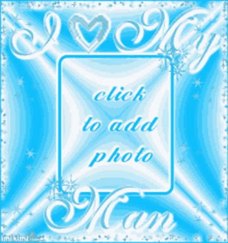 an orange and white square frame with the words click to add po
