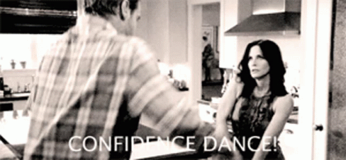 a black and white po with an ad that says confince dance