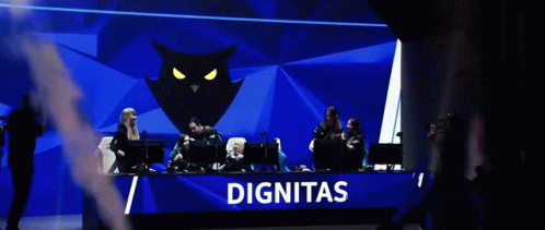 the band dignitas is preparing to perform at a live concert