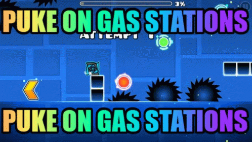 a game with two ons, one of which is shown as the gas station