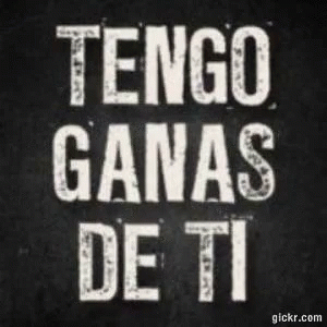 black and white type with the words gengo ganas detit written in it