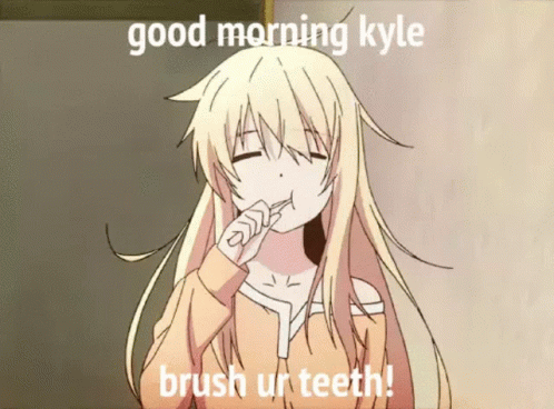 a anime saying good morning hyde