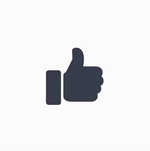 a thumb up icon with the thumb down