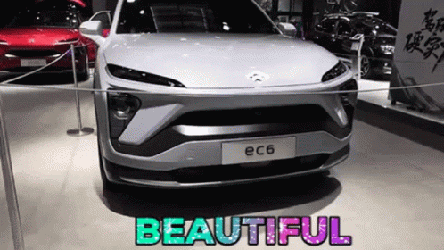 the new concept car, with text that reads beautiful e c