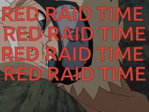 an animated graphic with the caption, redraid time, redradt time, and redrapid time