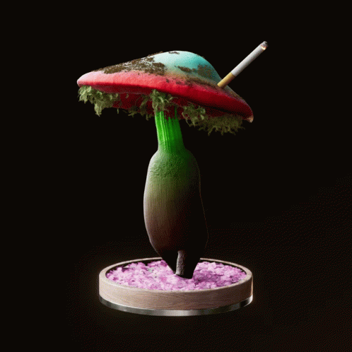 a small toy on top of a circular base