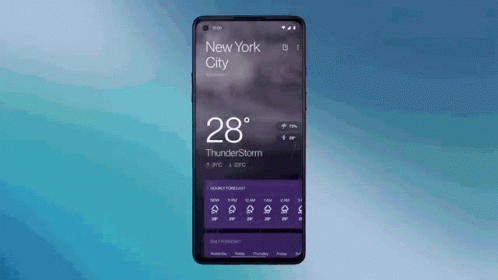 this is an image of a phone displaying new york city