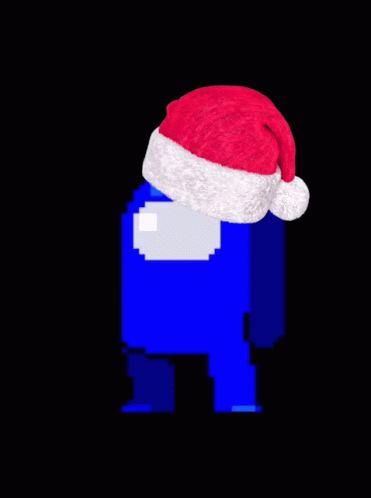 a computer generated image of santa on his computer