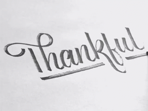 hand lettering for a special thank you card