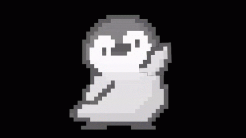 a pixelist image of a white ghost