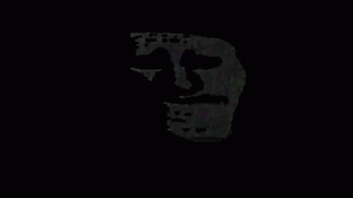 black and white silhouette of a face with a black background
