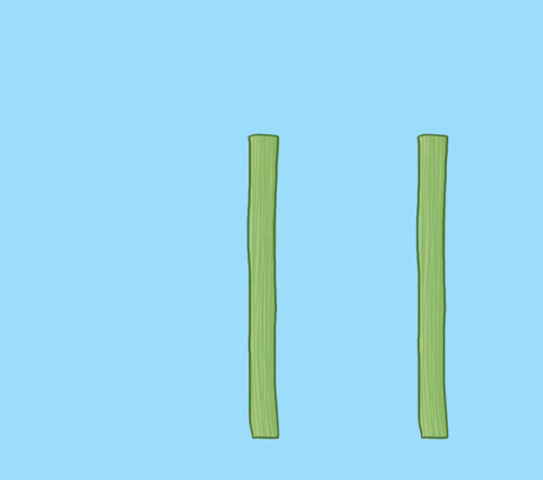 two green toothbrushes against a light yellow wall