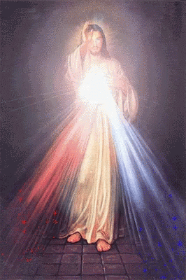 image of jesus appearing to light in the dark