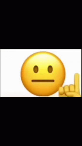 an image of a emoticure holding his hand up to the side